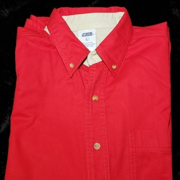 Vtg CSA Red Shirt - Picture 1 of 8